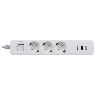 Сетевой фильтр Xiaomi Mi Power Strip 3 розетки + 3 USB 3680w (White/Белый)