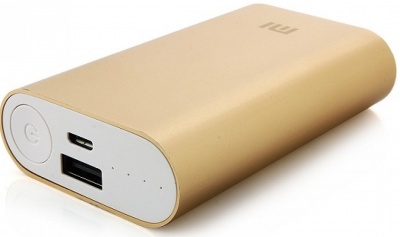 Внешний аккумулятор Xiaomi Mi Power Bank 10000 mAh (Gold/Золотой)