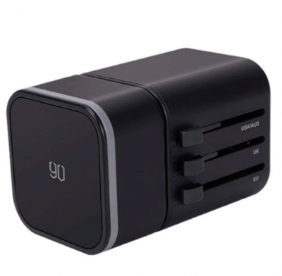 Сетевое зарядное устройство универсальное Xiaomi 90-Points Multifunctional Conversion Plug 3000mAh (Black/Черный)