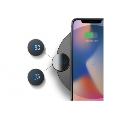 Беспроводное зарядное устройство Qi Baseus LED Wireless Charger (Black/Черный)