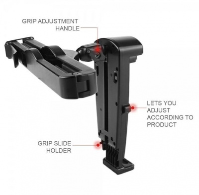 Держатель планшета автомобильный Satechi Headrest Mount 7"-10" (Black/Черный)