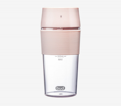 Блендер портативный Xiaomi Bud 300ml Electric Juicer 2x1200mAh (Pink/Розовый)