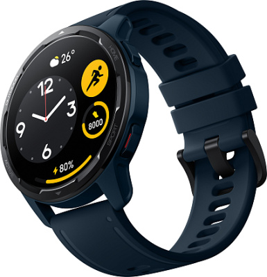 Смарт-часы Xiaomi Mi Watch S1-Active (1,43"), синий корпус, синий ремешок (Blue Ocean)