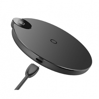 Беспроводное зарядное устройство Qi Baseus LED Wireless Charger (Black/Черный)