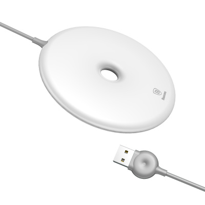 Беспроводное зарядное устройство Qi Baseus Donut Charger (White/Белый)
