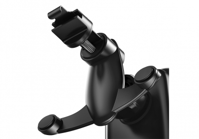 Автомобильный держатель с беспроводной зарядкой Auto Qi Baseus Car Charger Rock-Solid (Black/Черный)