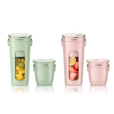 Блендер портативный Xiaomi Zhenmi Mini Vacuum Electric Juicer 2400mAh (Pink/Розовый)