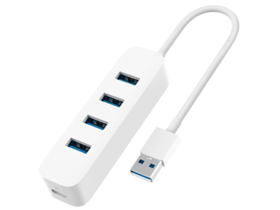Разветвитель Xiaomi USB 3.0/USB-C Splitter  (White/Белый)