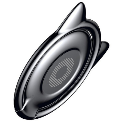Держатель смартфона кольцо Baseus Cat Ear Ring Bracket (Black/Черный)