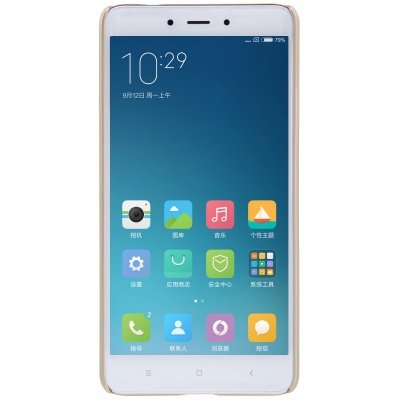 Чехол для Xiaomi Redmi Note 4 Nillkin Super Frosted Shield Gold (Золотой)