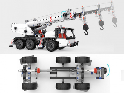 Конструктор-кран Xiaomi OneBot Mobile Engineering Crane 8+ 720+pcs