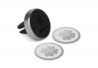 Держатель смартфона Baseus Magnet Car (Space Grey/Серый космос)