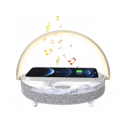 Акустика Xiaomi Ezvalo Wireless Charging Lamp +Qi +Bluetooth Marble Pattern