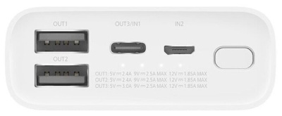 Портативный аккумулятор Xiaomi Mi Power Bank Pocket Ed. 10000mAh (White/Белый)
